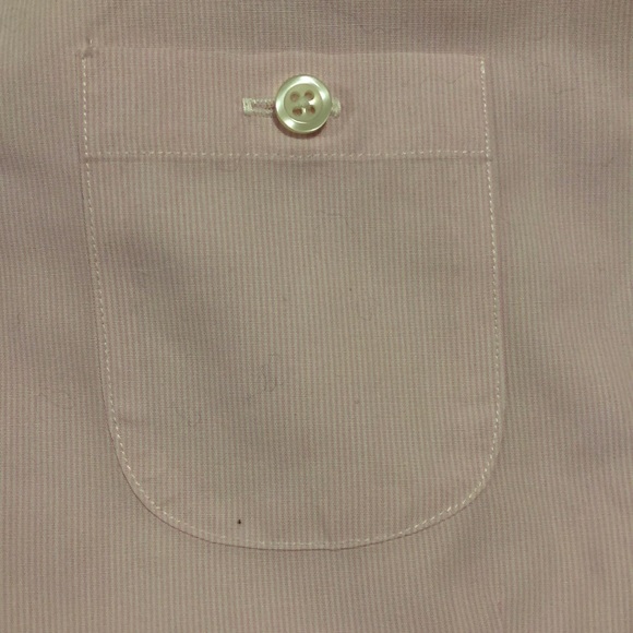 Brooks Brothers, 10, pink pink stripe with white collar & short sleeve cuffs - Picture 15 of 15